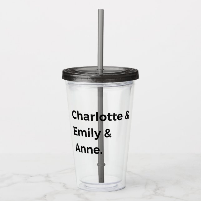 Brontë Sisters I - Charlotte & Emily & Anne Take Away Mugg (Framsida)