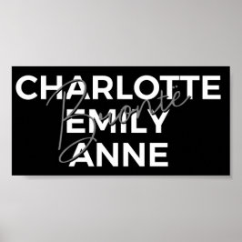 Brontë Sisters II - Charlotte & Emily & Anne Poster