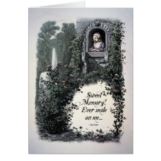 Brontë "Sweet Memory" Victorian Art Card Hälsningskort