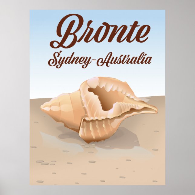 Bronte Sydney, Australien vintage stil Poster (Framsidan)