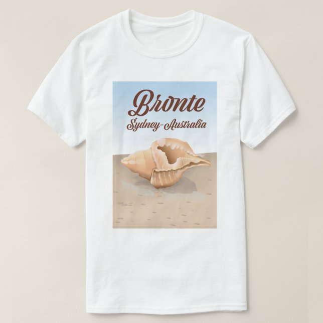 Bronte Sydney, Australien vintage stil T Shirt (Design framsida)