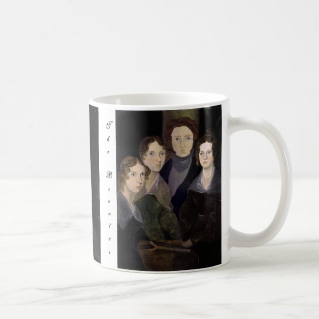 Brontës det ~ återställda pelarporträtt kaffemugg (Höger)