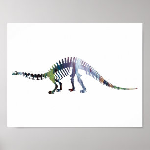 brontosaurskelett poster