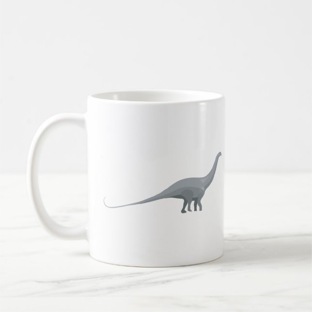 Brontosaurus Dinosaur Kaffemugg (Vänster)