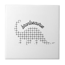 Brontosaurus Dinosaur Kids Room Kakelplatta