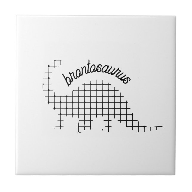 Brontosaurus Dinosaur Kids Room Kakelplatta (Framsidan)