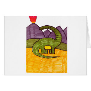 Brontosaurus Hälsningskort