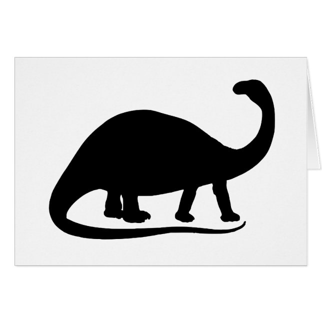 Brontosaurus Hälsningskort (Framsidan Horizontal)