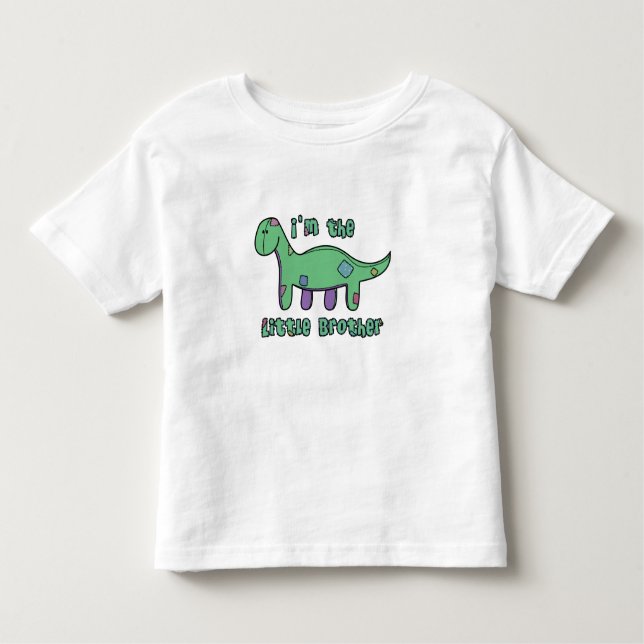 Brontosaurus Jag är lille Brother T Shirt (Framsida)