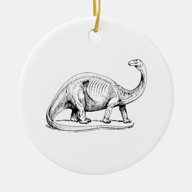 Brontosaurus Julgransprydnad Keramik (Framsidan)