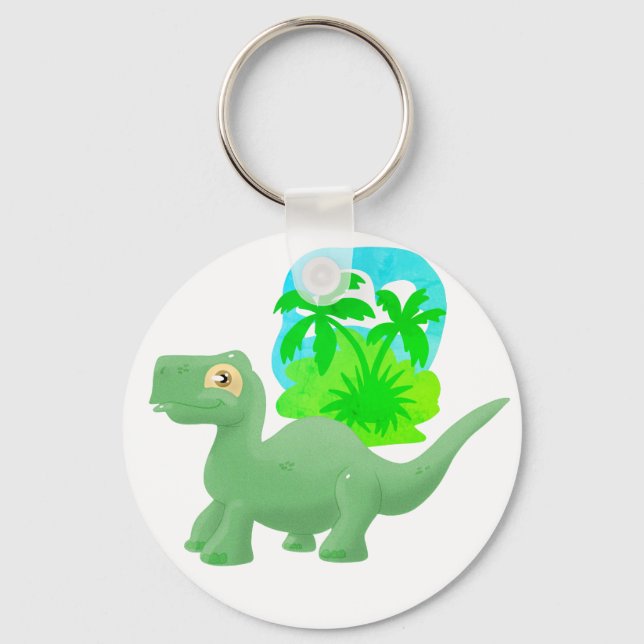 Brontosaurus Keychain Nyckelring (Framsida)