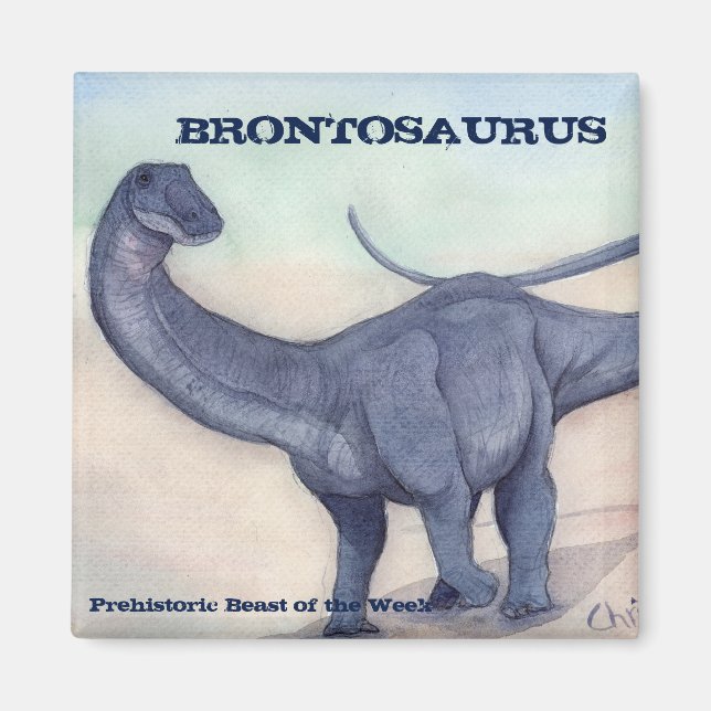 Brontosaurus Magnet (Framsidan)
