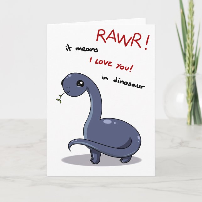 brontosaurus rawi elak I kärlek du Kort (Framsida)