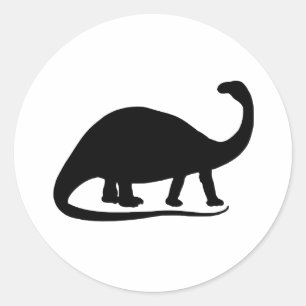 Brontosaurus Runt Klistermärke