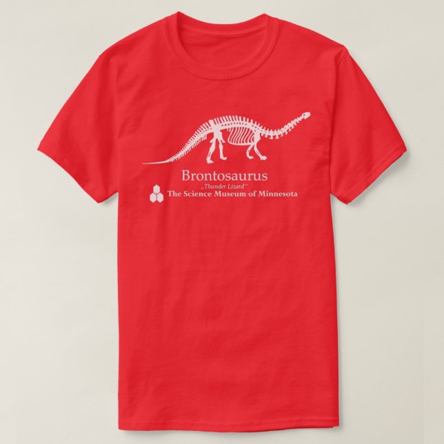 Brontosaurus ST The Science Museum of Minnesota  T Shirt (Design framsida)