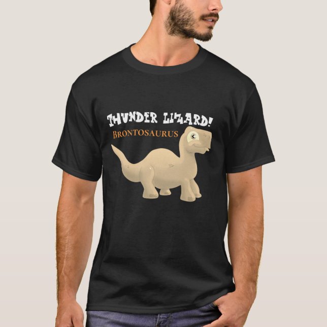 Brontosaurus: Thunder Lizard T Shirt (Framsida)