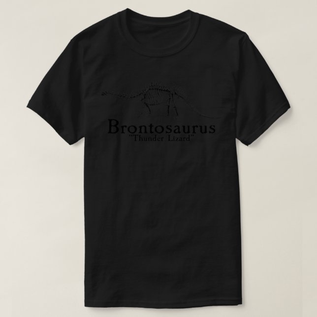 Brontosaurus Thunder-ödla T Shirt (Design framsida)