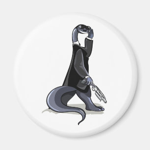 Brontosaurus trycktes som ett filmtecken. magnet
