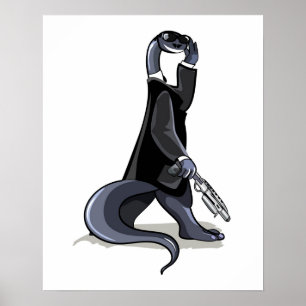 Brontosaurus trycktes som ett filmtecken. poster