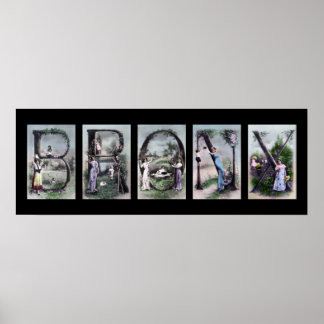 BRONX Alphabet Brev Poster Art