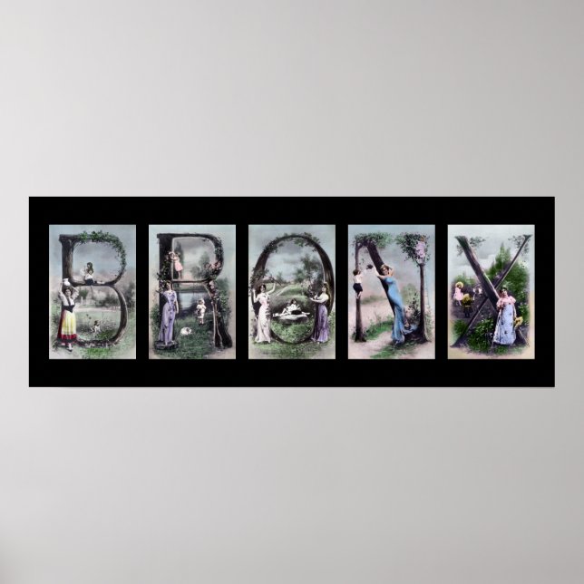 BRONX Alphabet Brev Poster Art (Framsidan)