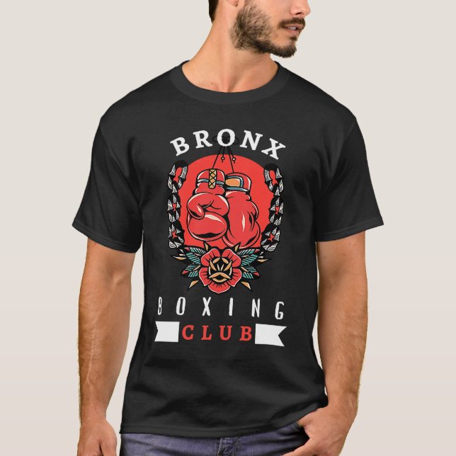 Bronx Boxing Club  vintage distressed Boxer T Shirt (Framsida)