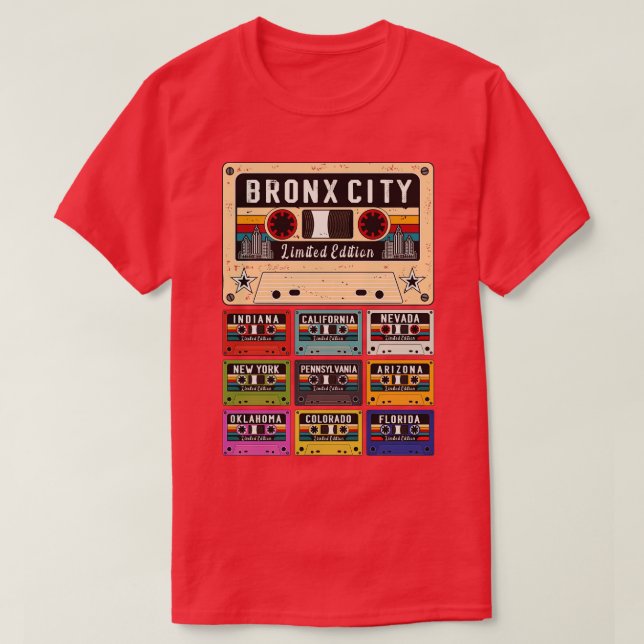 Bronx City retro T Shirt (Design framsida)