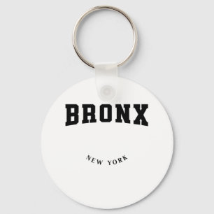 Bronx New York Black Nyckelring