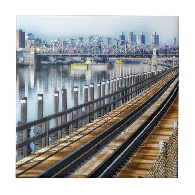 bronx new york city byggnader flod kakelplatta (Framsidan)