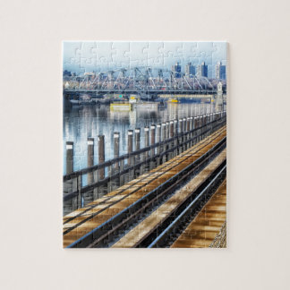 bronx new york city byggnader flod pussel