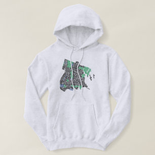 Bronx New York City Ord Art Karta Sweatshirt