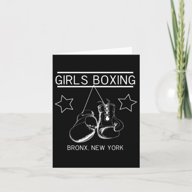Bronx New York Girls Boxing Kort (Framsida)