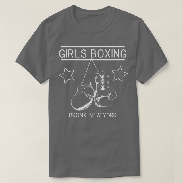 Bronx New York Girls Boxing T Shirt (Design framsida)