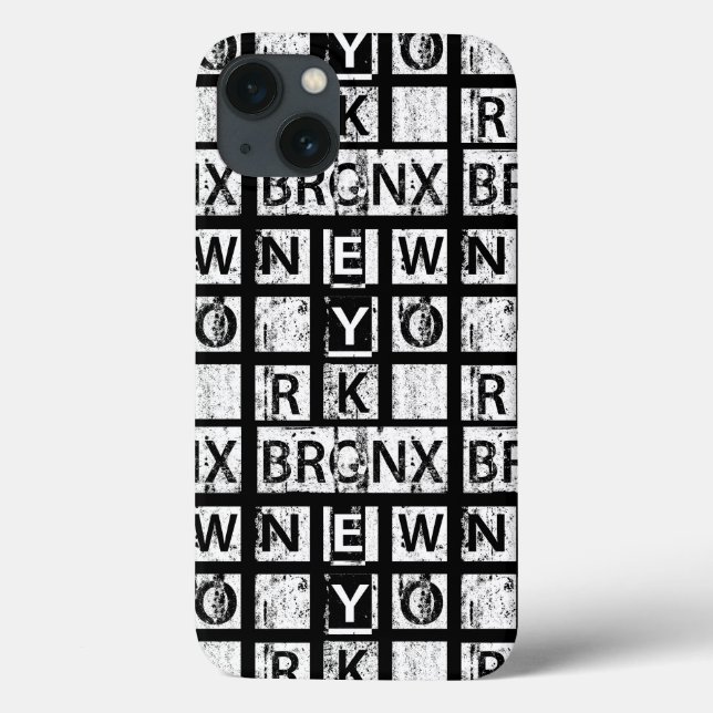 Bronx New York | Grungetypografi (Baksida)