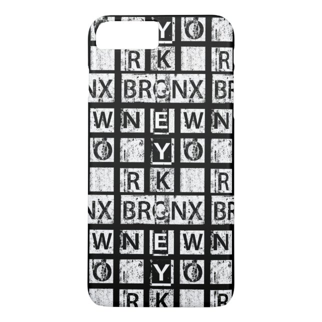 Bronx New York | Grungetypografi Case-Mate iPhone Skal (Baksida)
