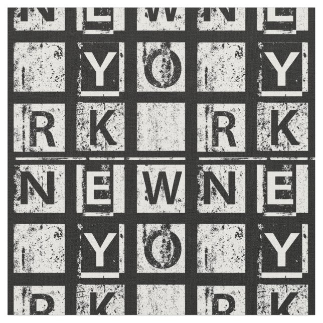 Bronx New York | Grungetypografi Tyg (Närbild)