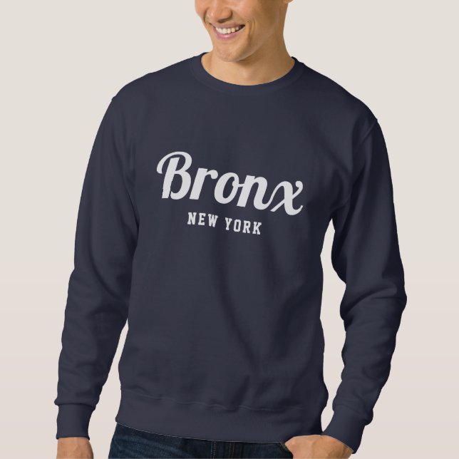 Bronx New York  Lång Ärmad Tröja (Framsida)