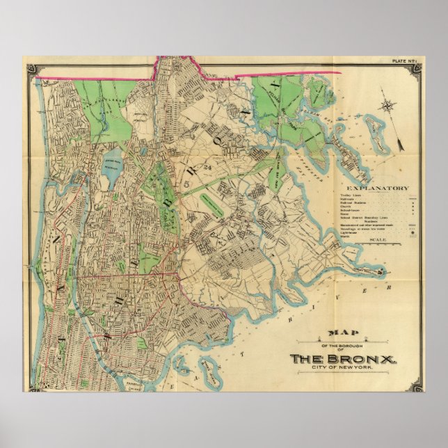 Bronx, New York Poster (Framsidan)