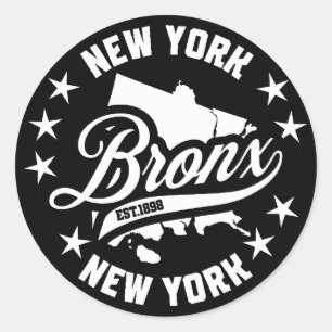 Bronx,New York Runt Klistermärke