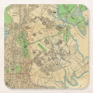 Bronx New York Underlägg Papper Kvadrat