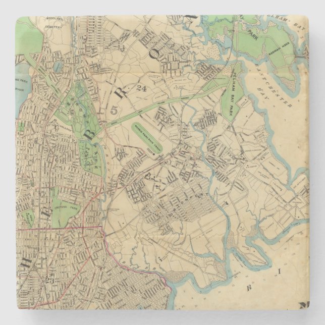 Bronx New York Underlägg Sten (Framsidan)