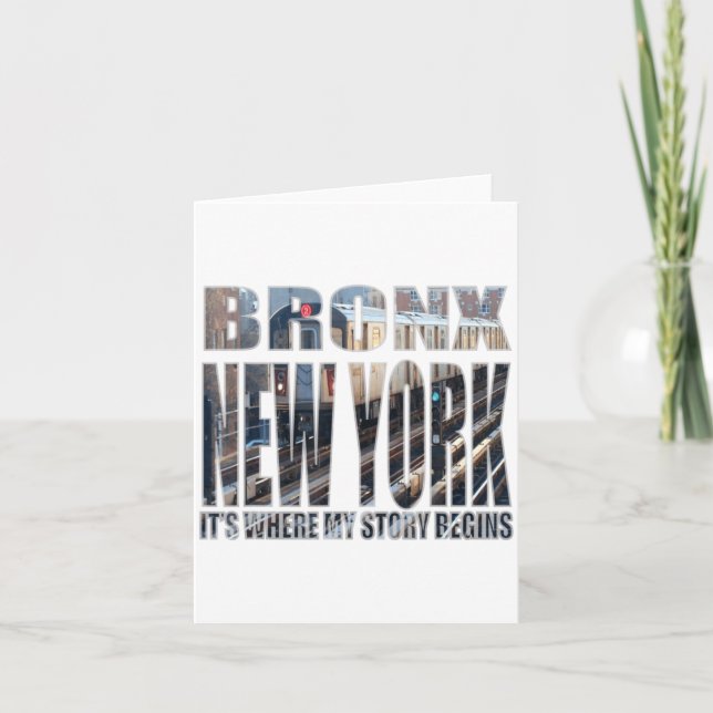 Bronx New York Where My Story Begins  Kort (Framsida)