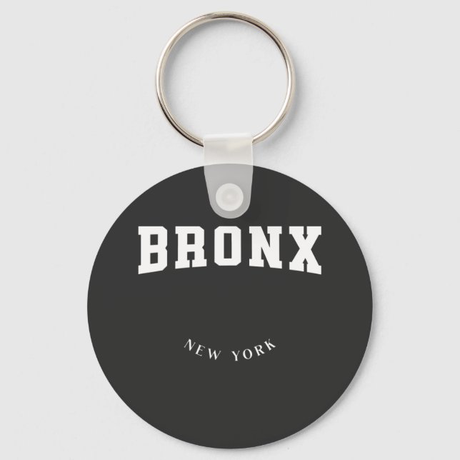 Bronx New York White Nyckelring (Framsida)