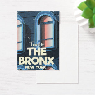 Bronx New Yorks reseaffisch Visitkort