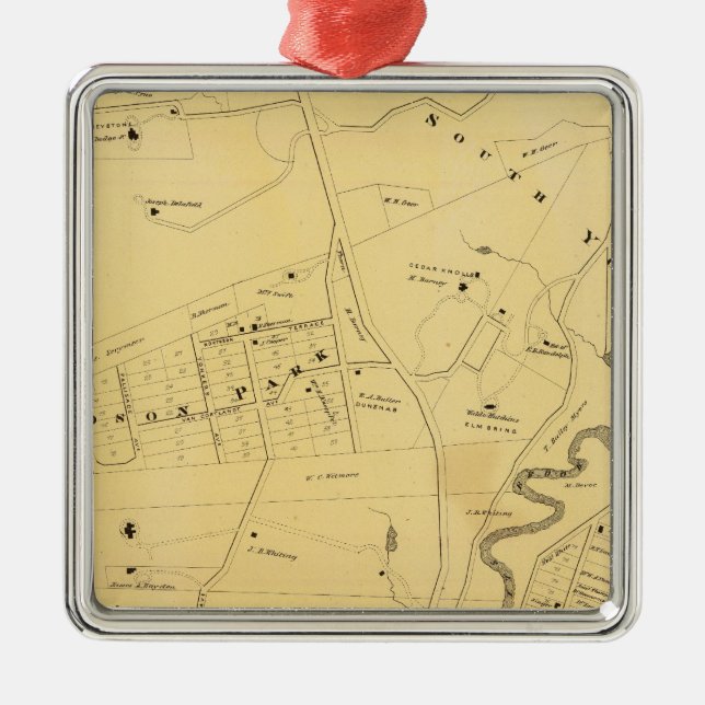 Bronx NY Julgransprydnad Metall (Framsidan)