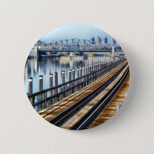 Bronx, ny torg, floden byggnad knapp (Framsida)