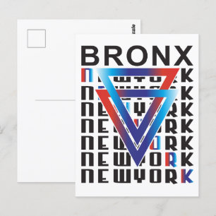 Bronx NYC: Geometric Grit & Urban Strength Vykort