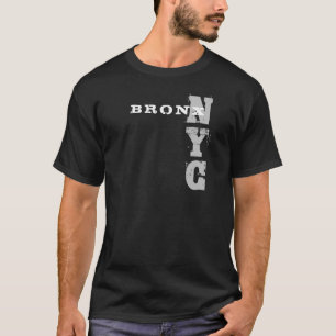 Bronx Nyc Text Kreativ Design Black Template T Shirt