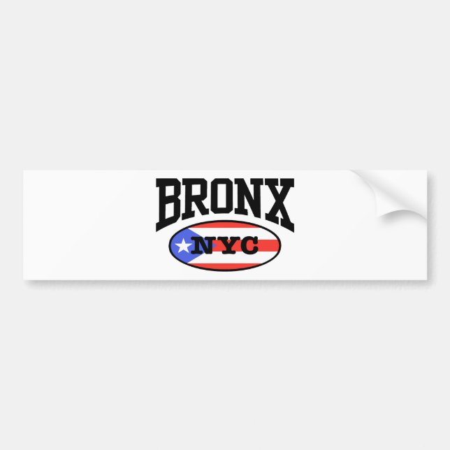 Bronx Puerto Rican Bildekal (Framsidan)