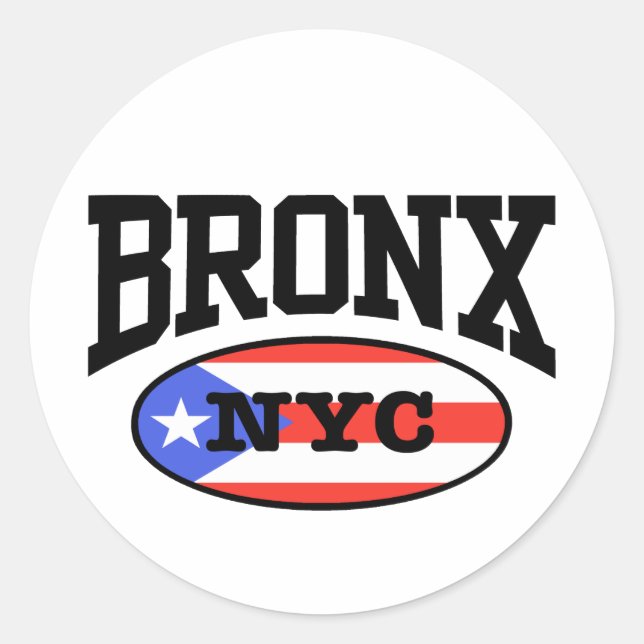 Bronx Puerto Rican Runt Klistermärke (Framsida)